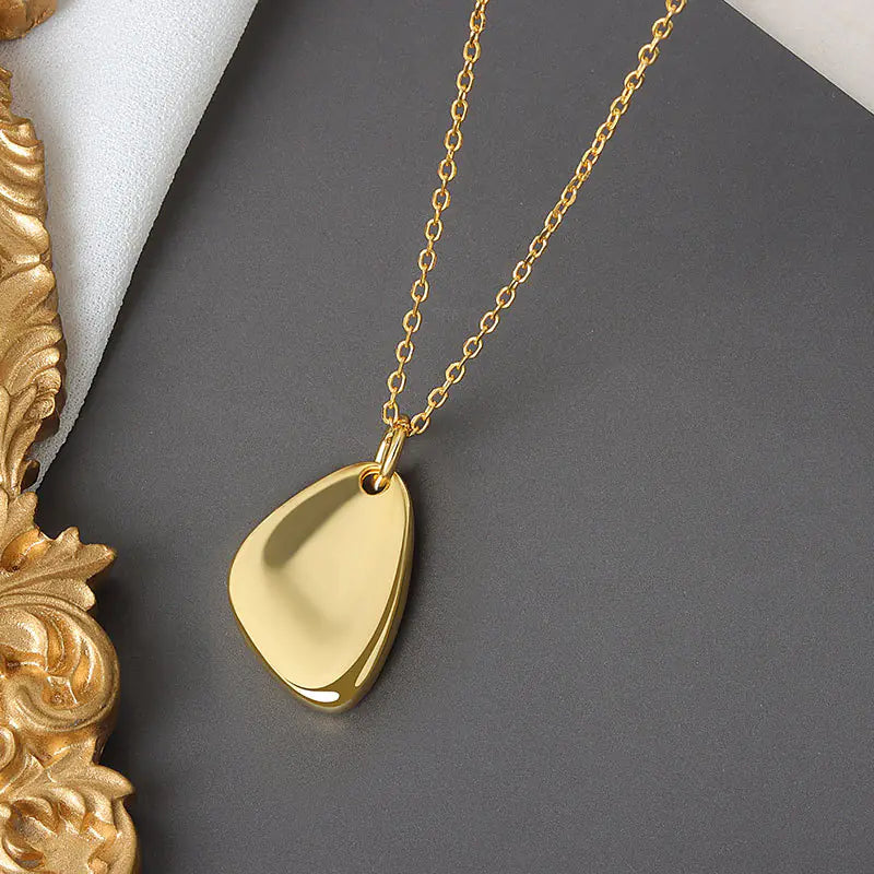 Minimalist Silver Triangle Necklace for Women - Gift