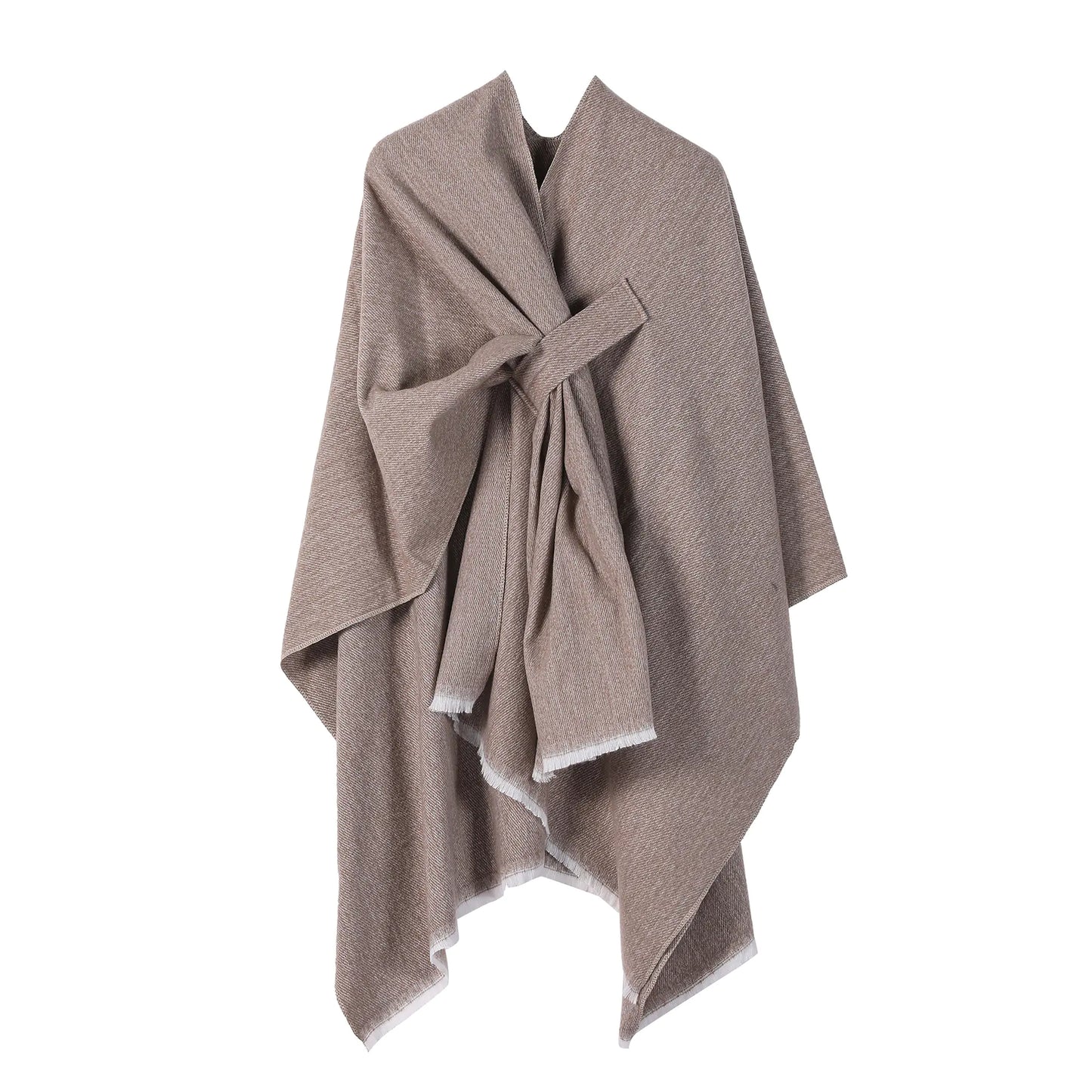 Solid Color Fashion Faux Cashmere Shawl for Women