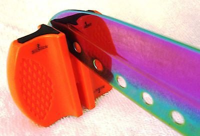 2-Stage Knife Sharpener – Orange | Compact & Non-Slip Manual Tool