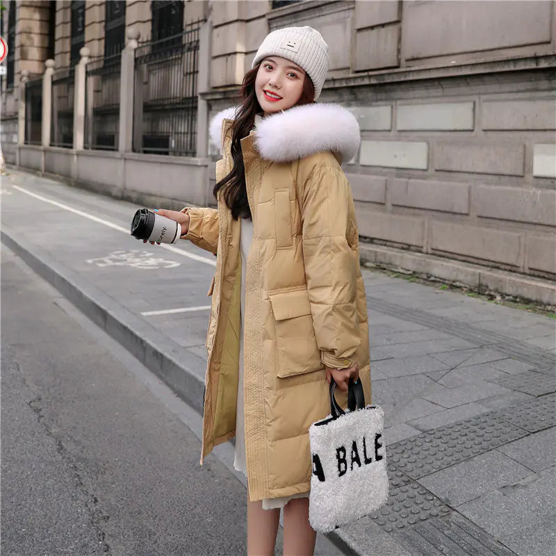 Winter 2020 Thick Fashion Long Down Jacket for Women
