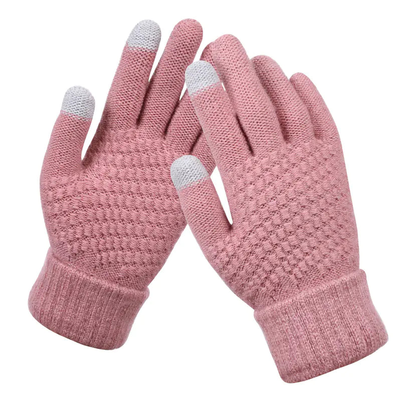 Winter Knitted Touchscreen Gloves for Couples - Wholesale