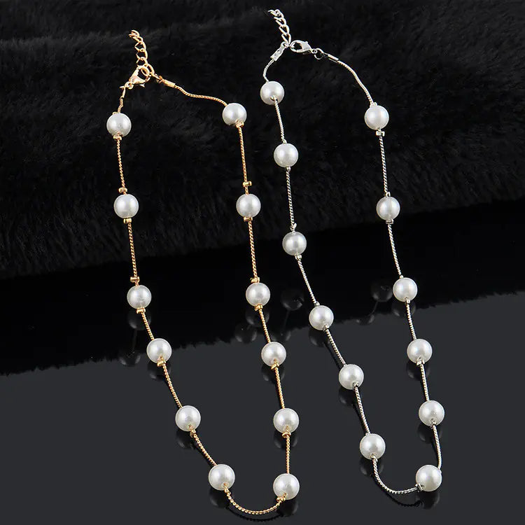 Trendy Pearl Choker Necklace for Women (Wholesale)