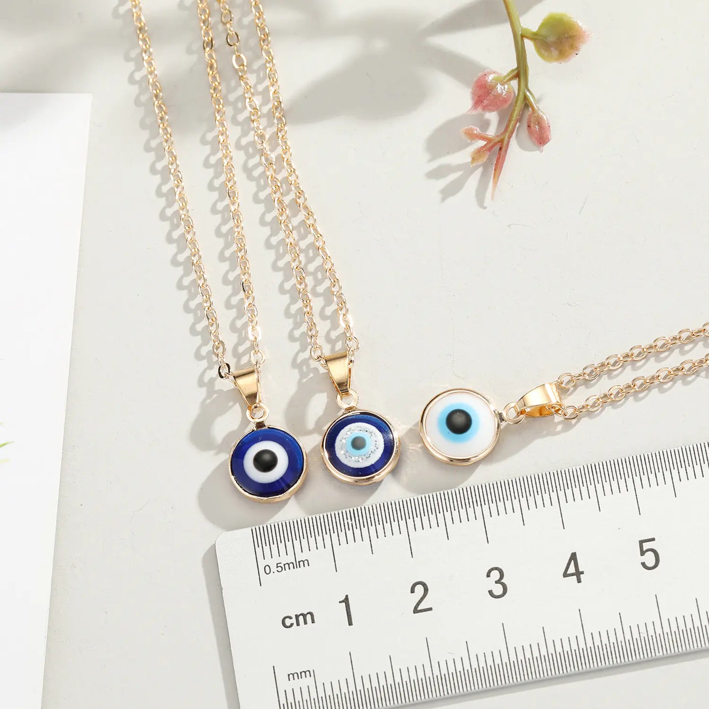 Turkish Blue Eye Pendant Necklace for Women