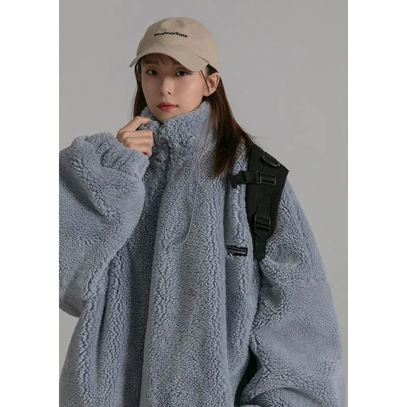 Fleece Hooded Sweatshirt Jacket for Women, Warm Autumn