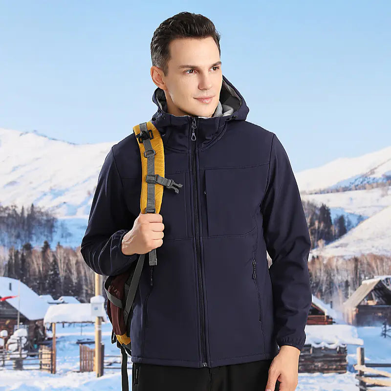 Waterproof Windproof Winter Jacket with Hood for Men & Women