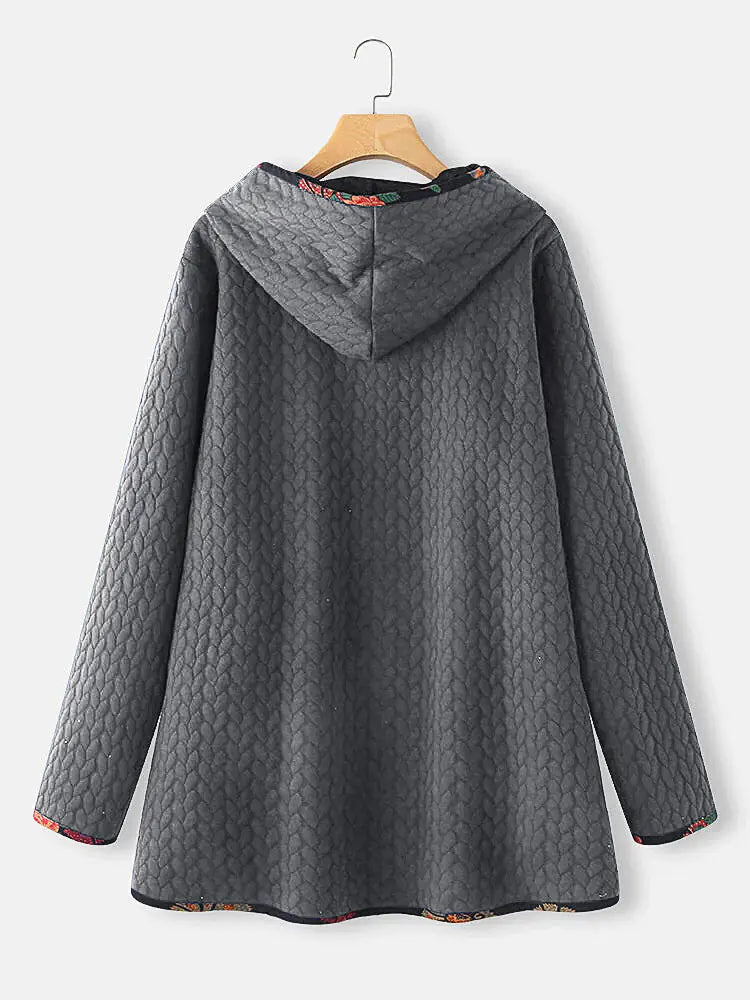 New Autumn Winter Hooded Cotton Jacket for Women