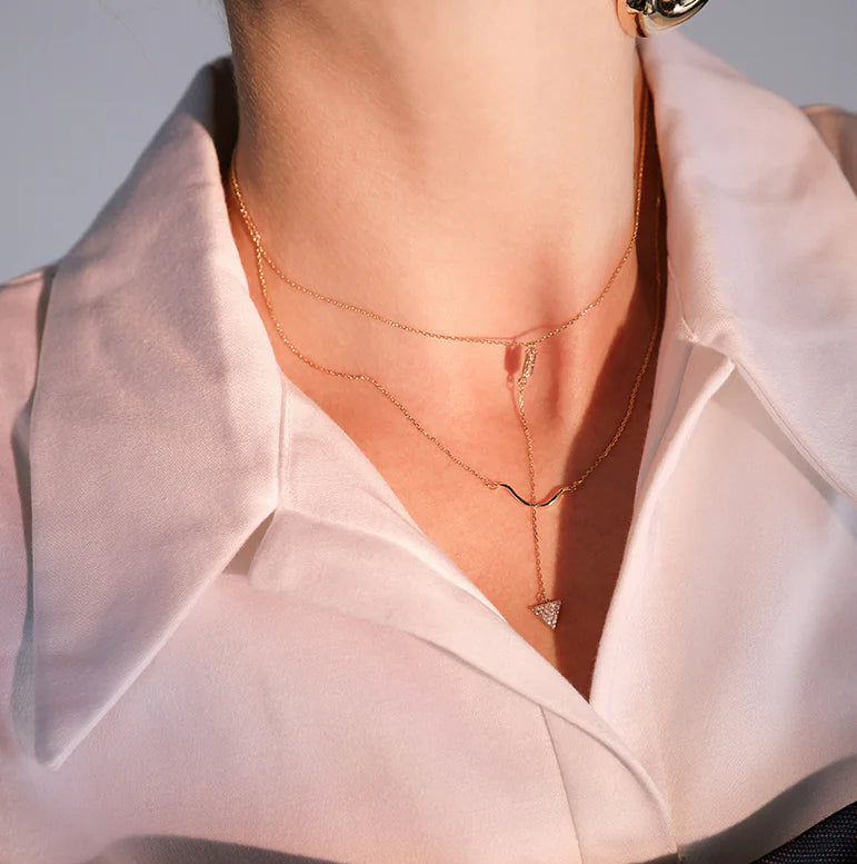 Zengliu Designer Layered Necklace with Arrow Pendant