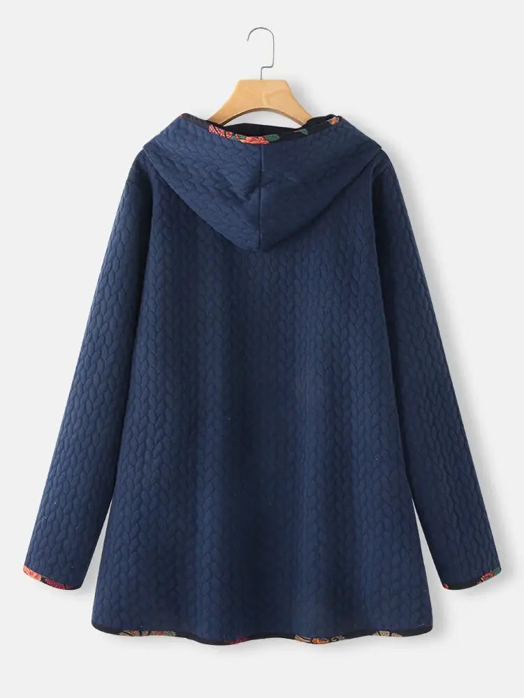 New Autumn Winter Hooded Cotton Jacket for Women
