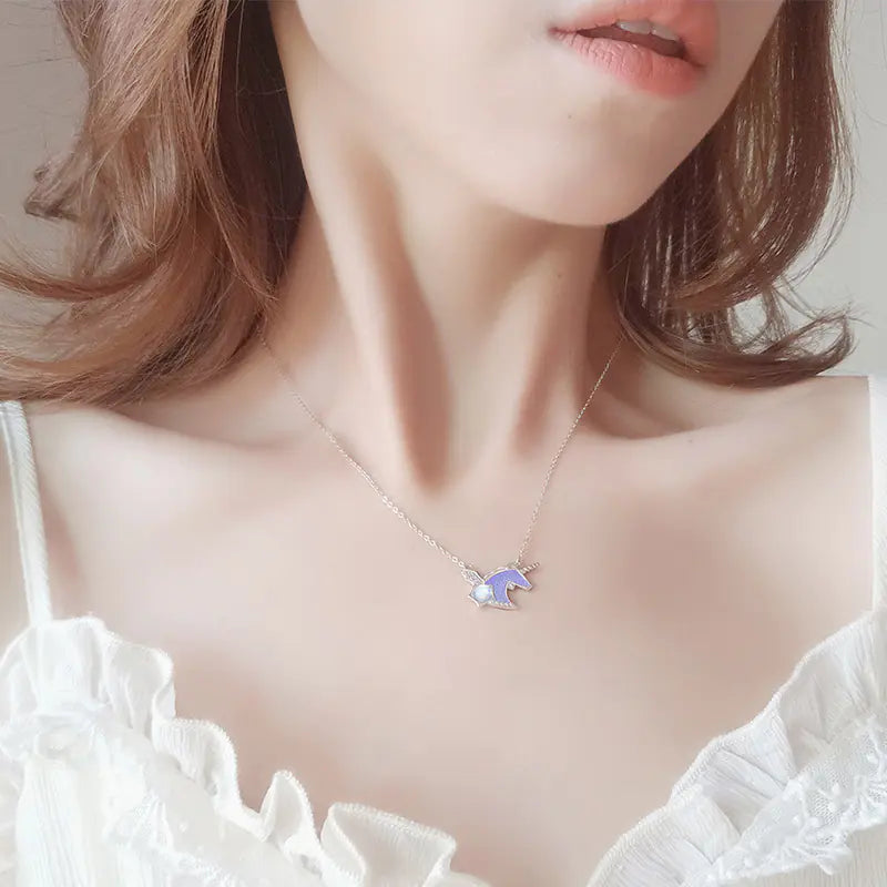 Original Design Unicorn Necklace for Women S925 Silver