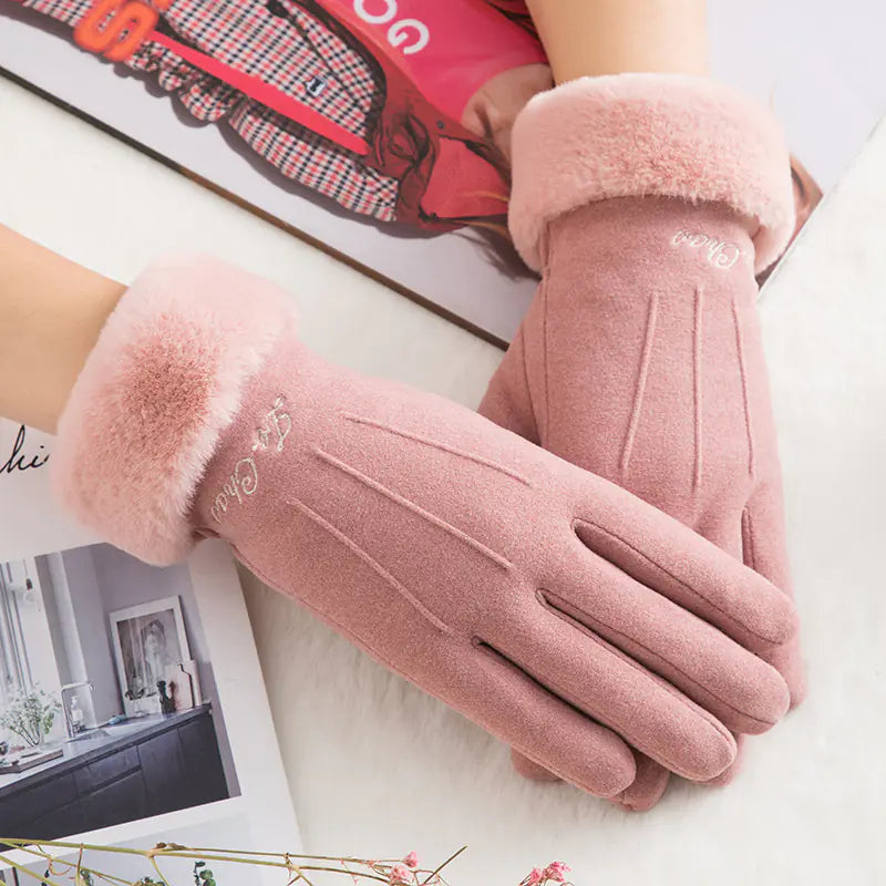 K1N908 Women's Winter Touchscreen Thermal Gloves