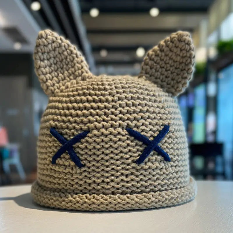 Children's Woolen Cap with Cute Cat Ears