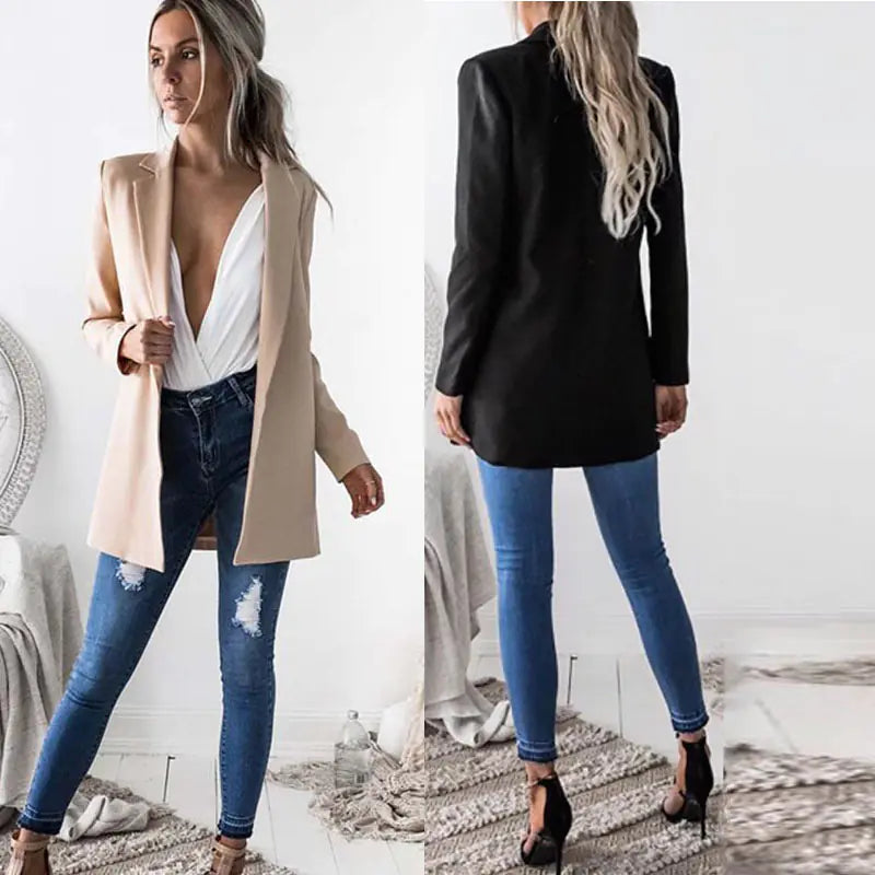 Stylish Slim-Fit Blazer Cardigan Jacket