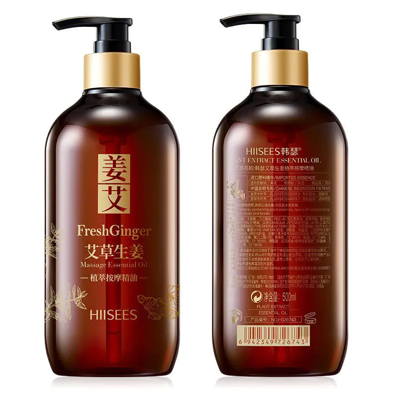 Ginger Essential Oil 500ml – Natural Body Moisturizer & Massage Oil