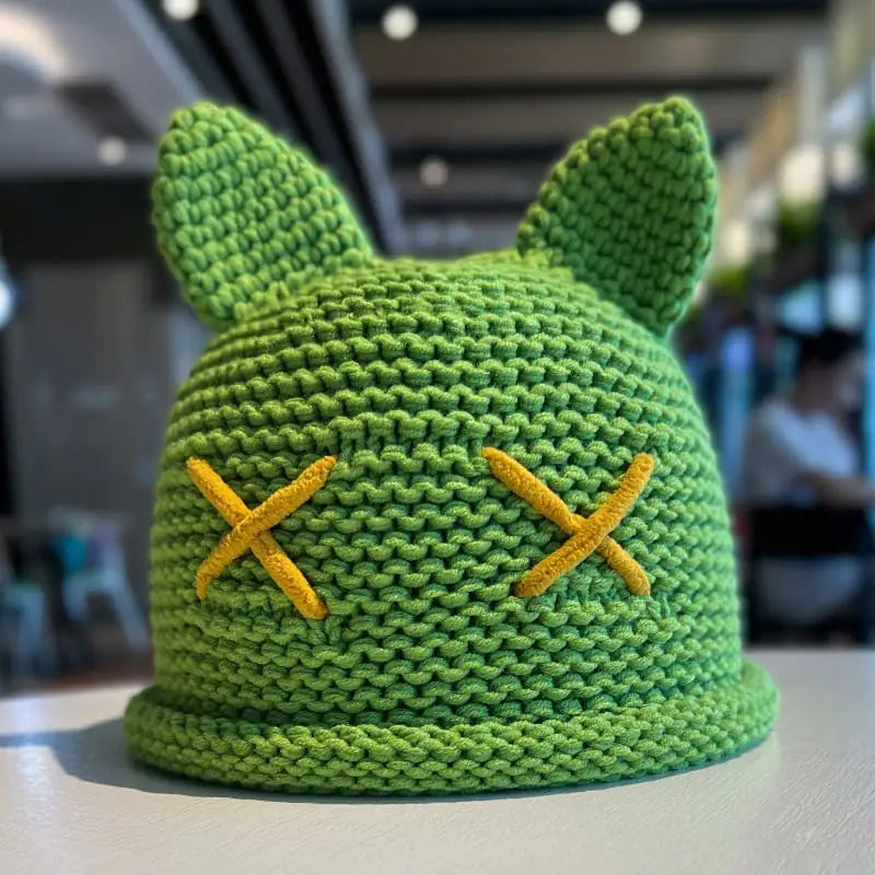 Children's Woolen Cap with Cute Cat Ears