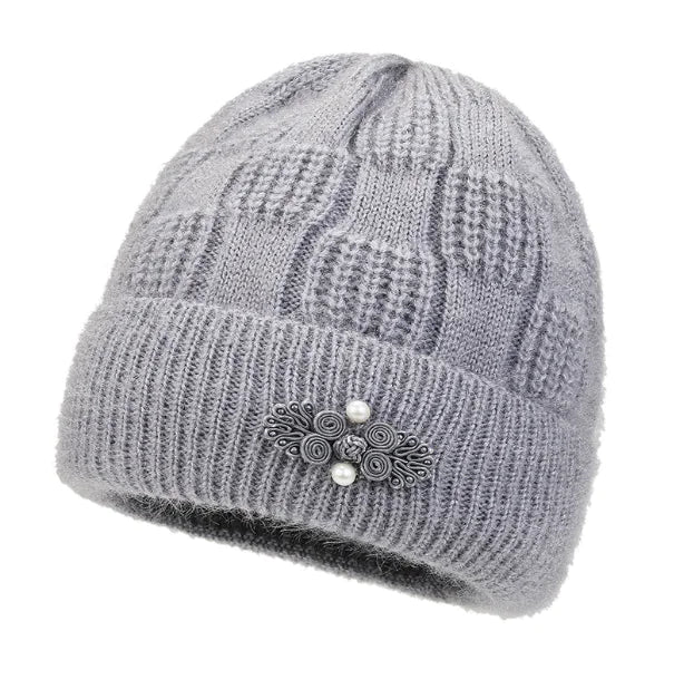 Fleece Lined Padded Warm Woolen Cap