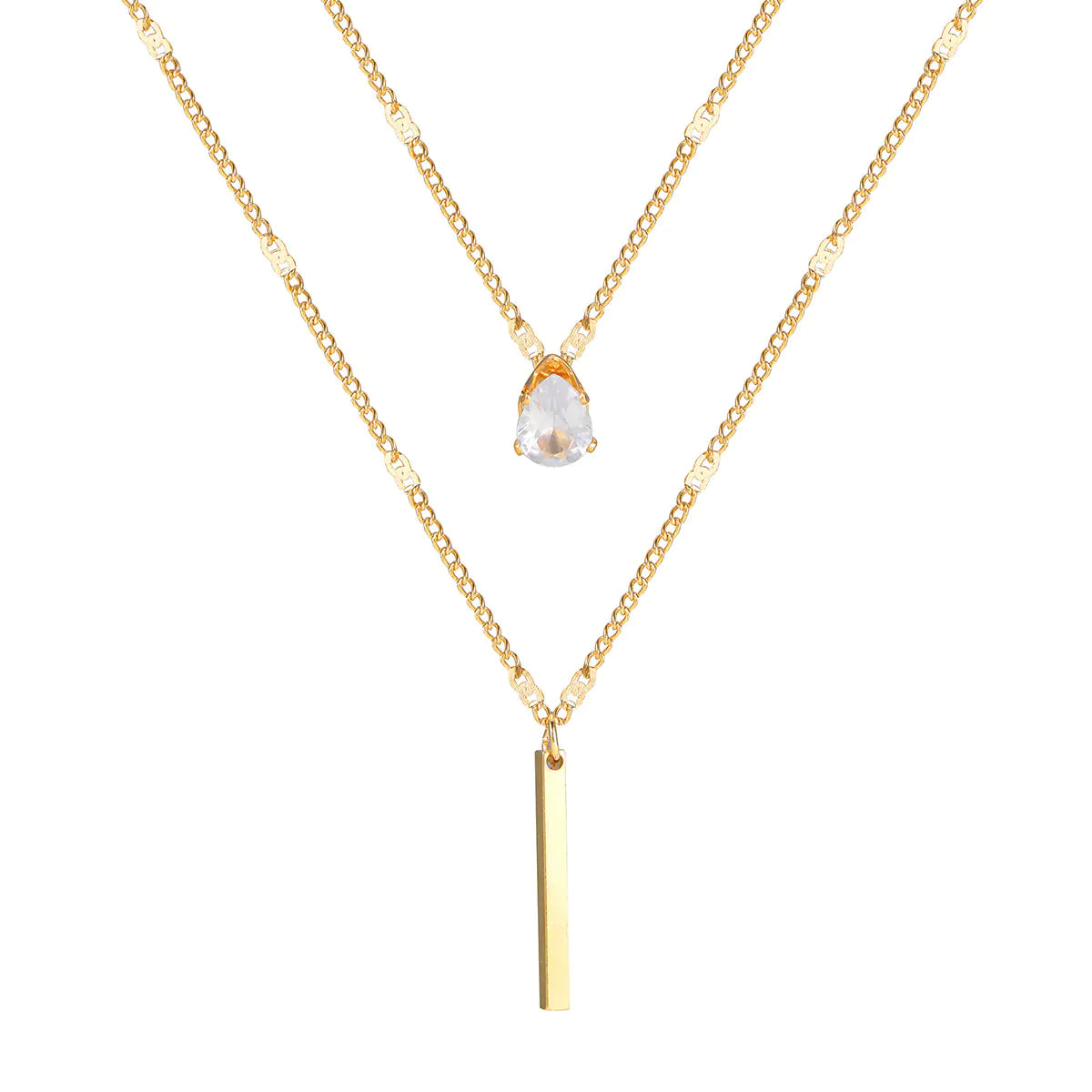 Minimalist Layered Pendant Necklace for Women