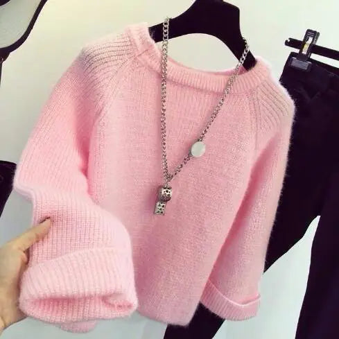Women's Loose Knit Sweater - Spring Autumn Style