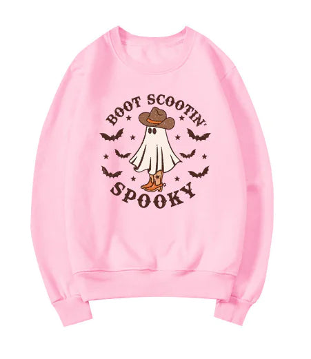 Cowboy Ghost Halloween Hoodie - Boot Scootin Spooky