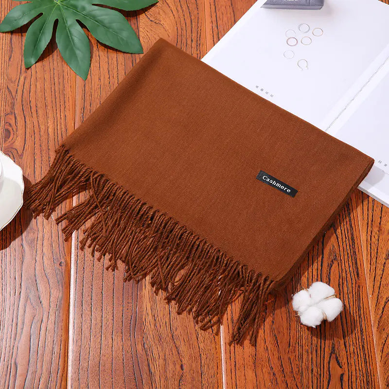 Thick Warm Women's Cashmere Feel Scarf for Autumn/Winter