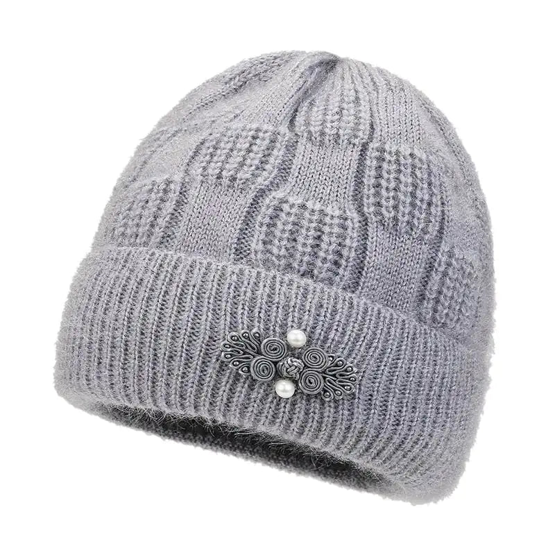 Fleece Lined Padded Warm Woolen Cap