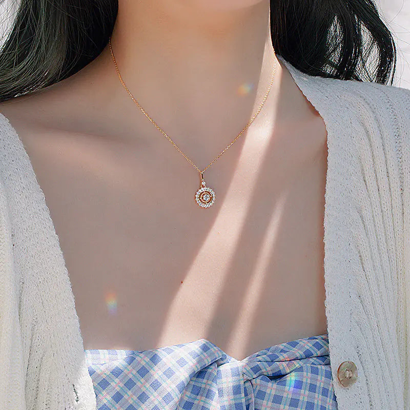 S925 Silver Lucky Compass Necklace for Women
