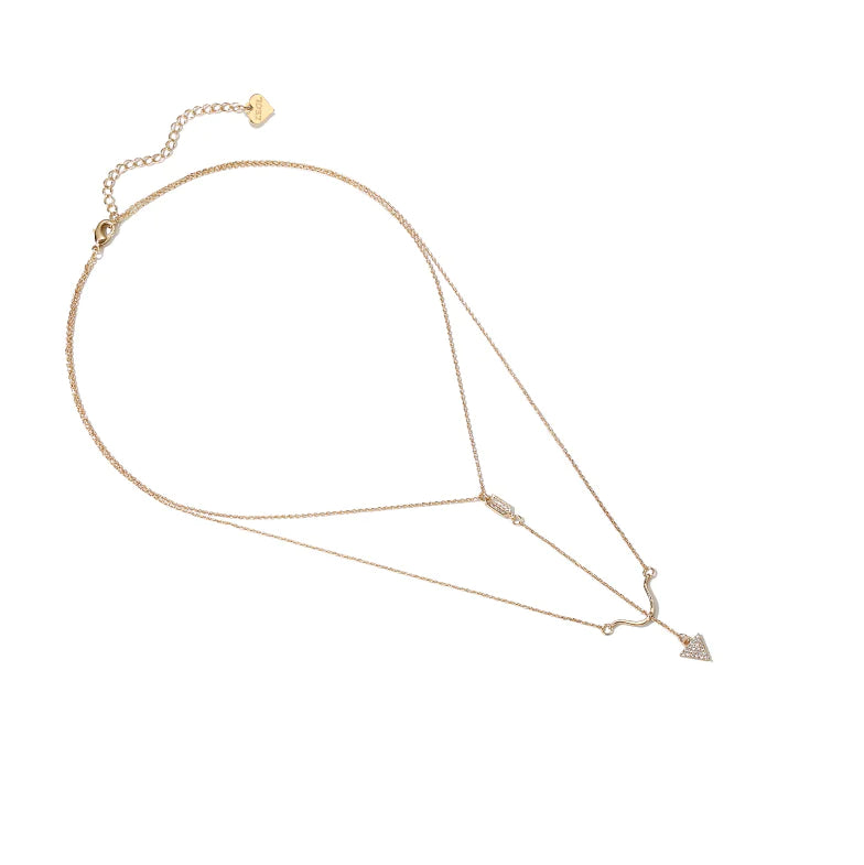 Zengliu Designer Layered Necklace with Arrow Pendant