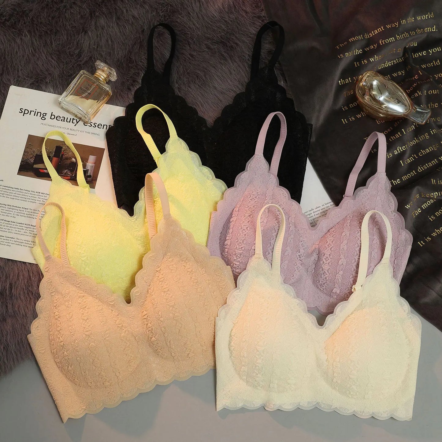 Women's Wireless Push-Up Plus-Size Bras (Soft & Sexy)