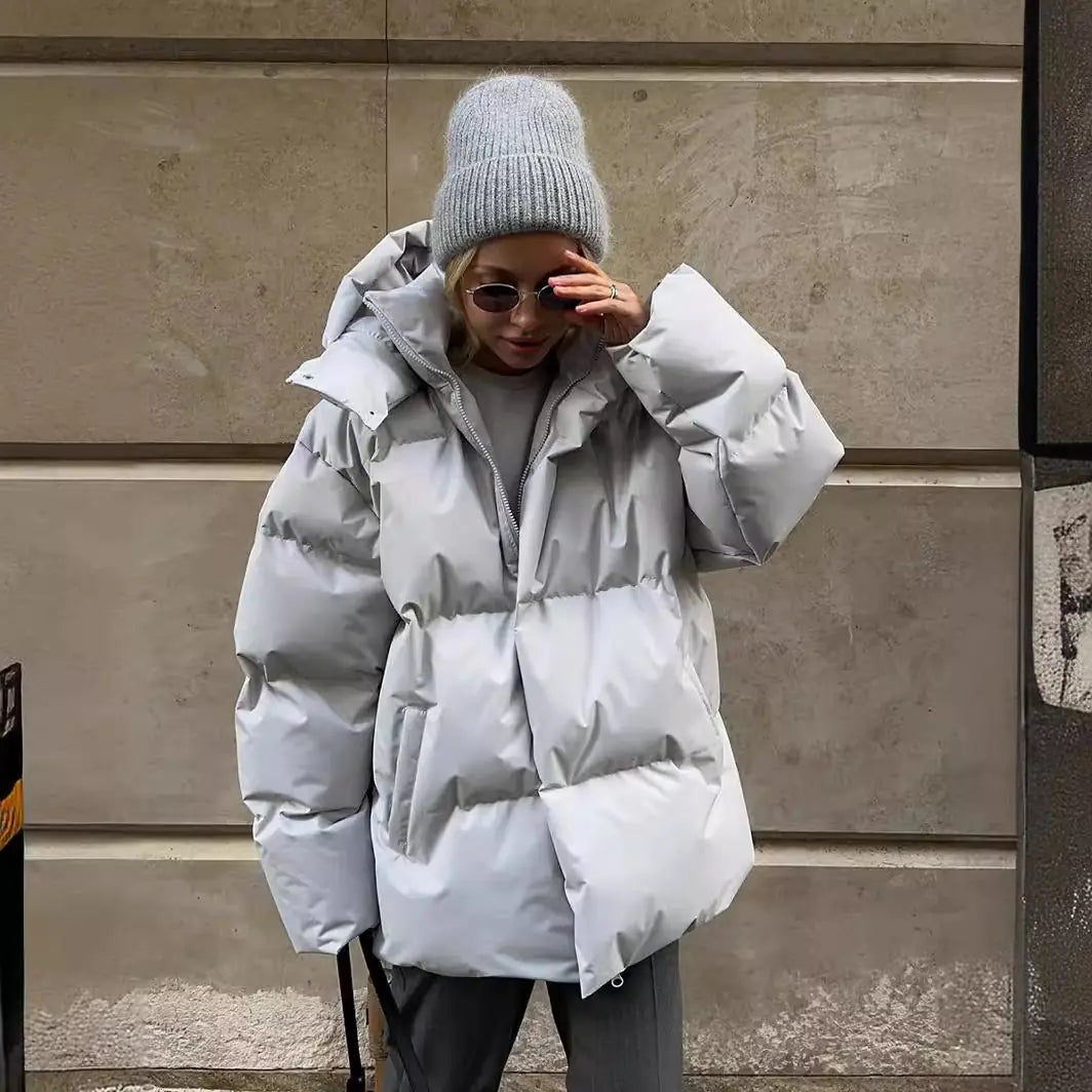 Oversized Cotton Jacket for Women - Fall/Winter 2023