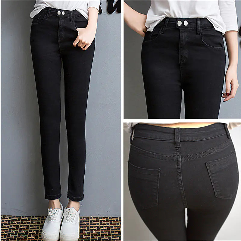 High Stretch Denim Pencil Pants