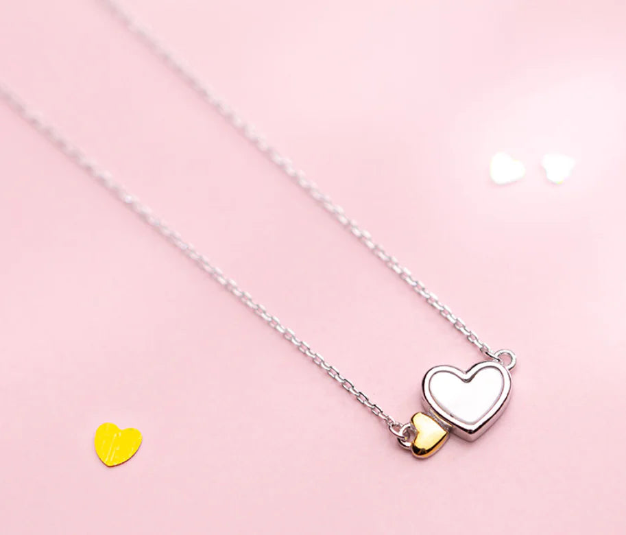 S925 Silver Heart Pendant Necklace for Women