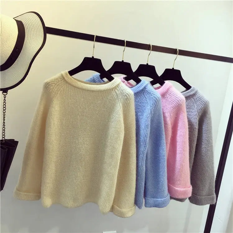 Women's Loose Knit Sweater - Spring Autumn Style