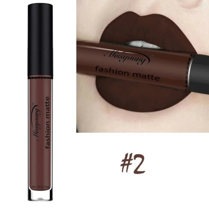 Non-Stick Matte Liquid Lipstick Lip Gloss Makeup