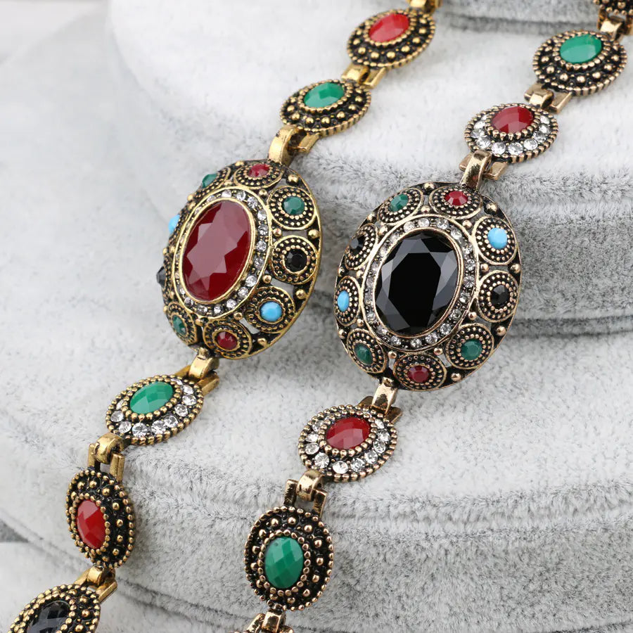 Vintage Bohemian Gemstone Women's Fashion Bracelet