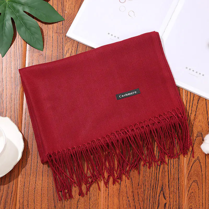 Thick Warm Women's Cashmere Feel Scarf for Autumn/Winter