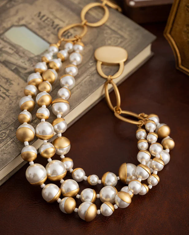 Vintage Pearl Necklace for Women