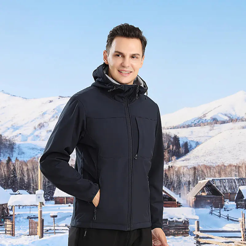 Waterproof Windproof Winter Jacket with Hood for Men & Women