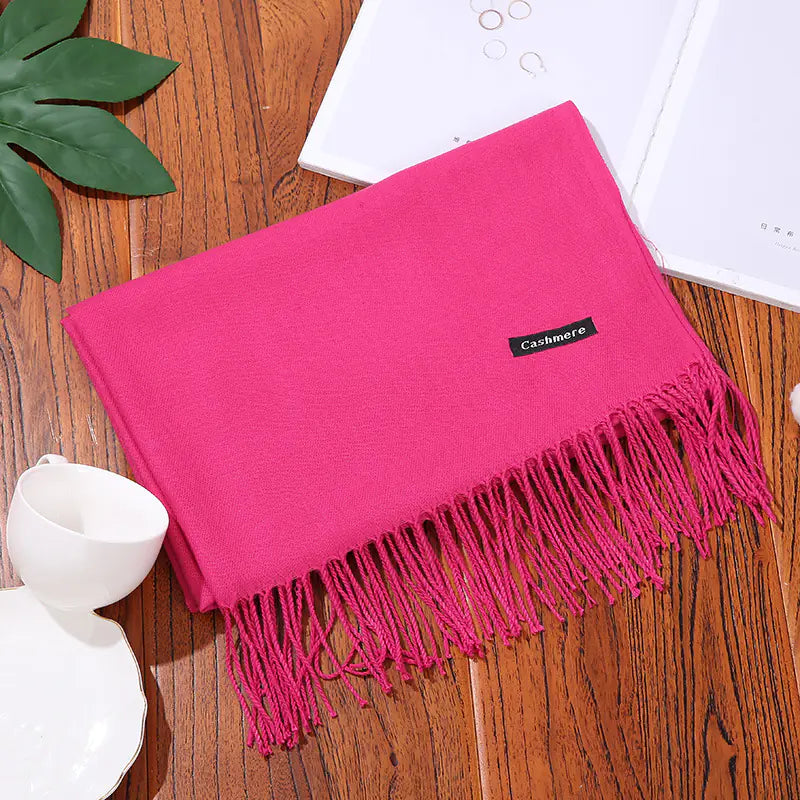 Thick Warm Women's Cashmere Feel Scarf for Autumn/Winter