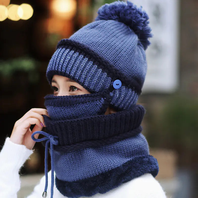 Windproof Knit Beanie Hat