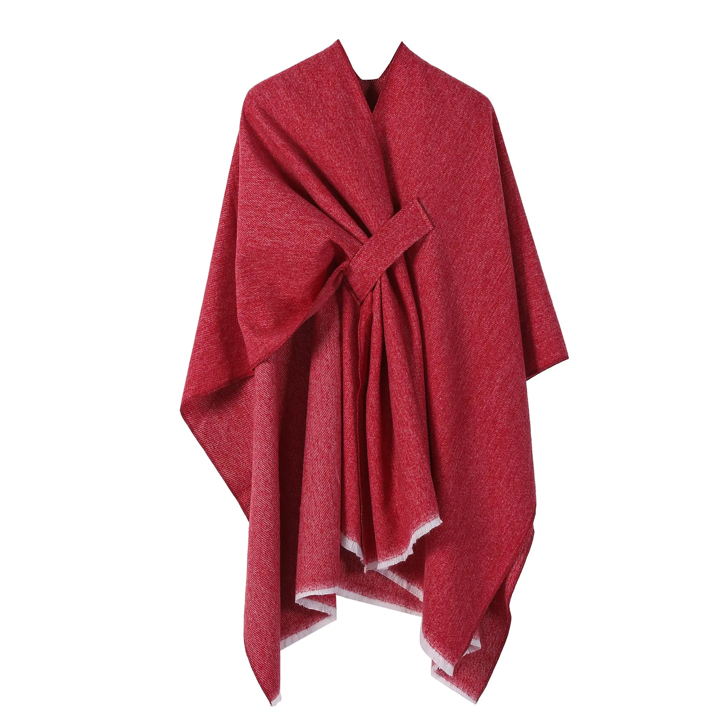 Solid Color Fashion Faux Cashmere Shawl for Women