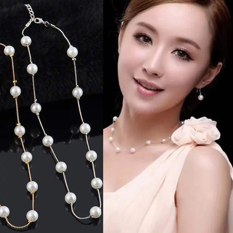 Trendy Pearl Choker Necklace for Women (Wholesale)
