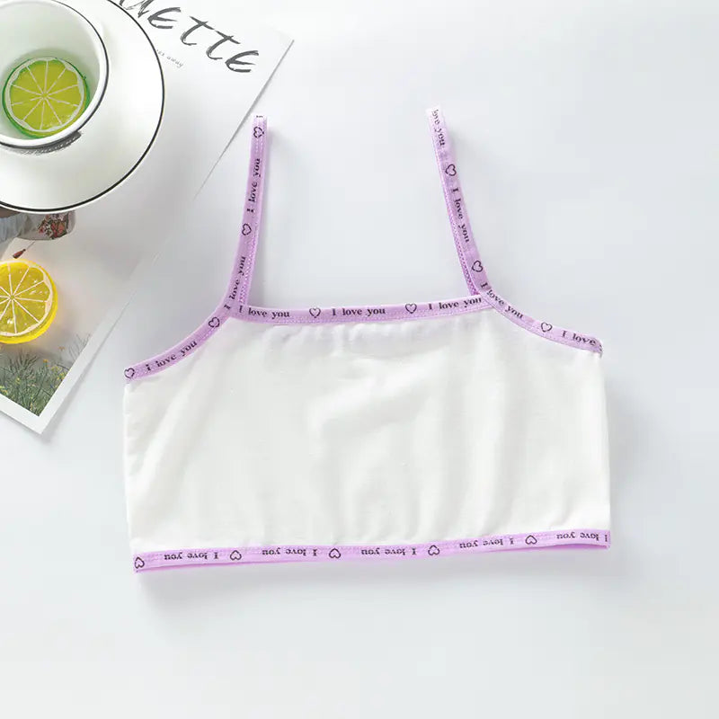 Pure Cotton Bras and Vests for Girls Aged 9-12
