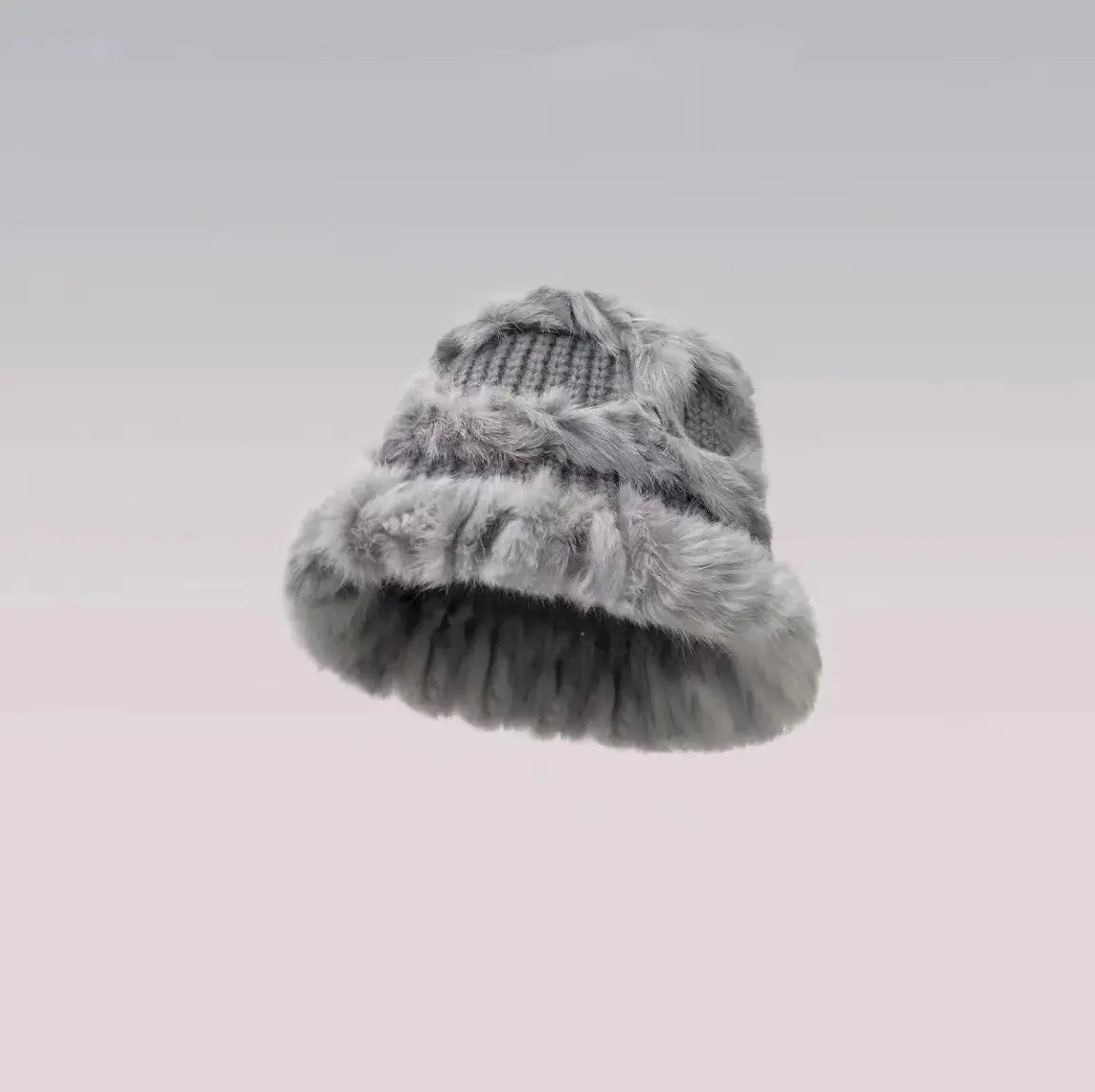 Women's Thickened Plush Knitted Rabbit Fur Hat