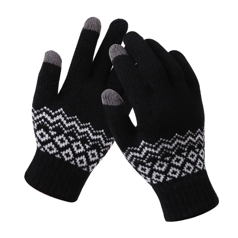 Winter Knitted Touchscreen Gloves for Couples - Wholesale