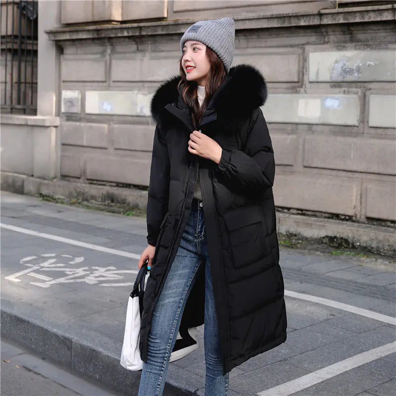 Winter 2020 Thick Fashion Long Down Jacket for Women