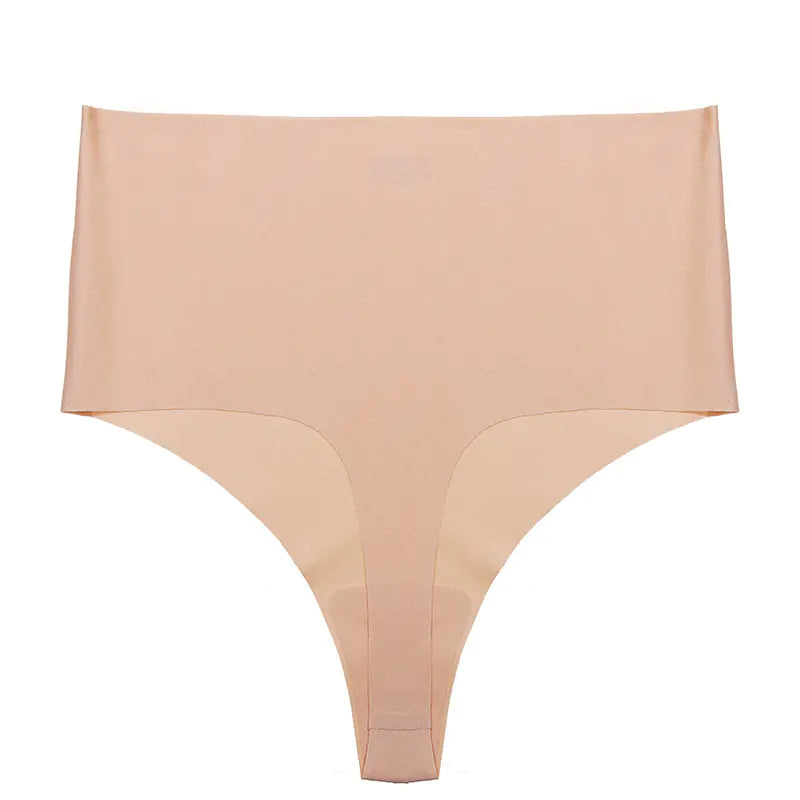 Seamless Ice Silk T-Back Yoga Underwear for Women