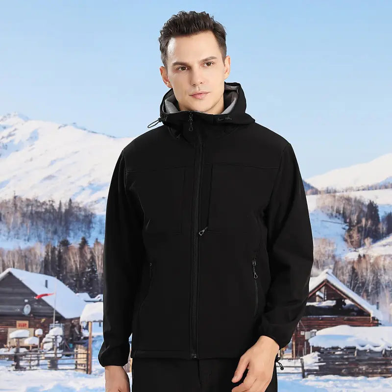 Waterproof Windproof Winter Jacket with Hood for Men & Women
