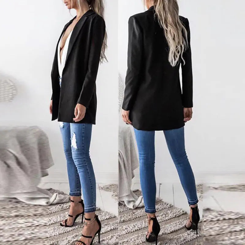 Stylish Slim-Fit Blazer Cardigan Jacket