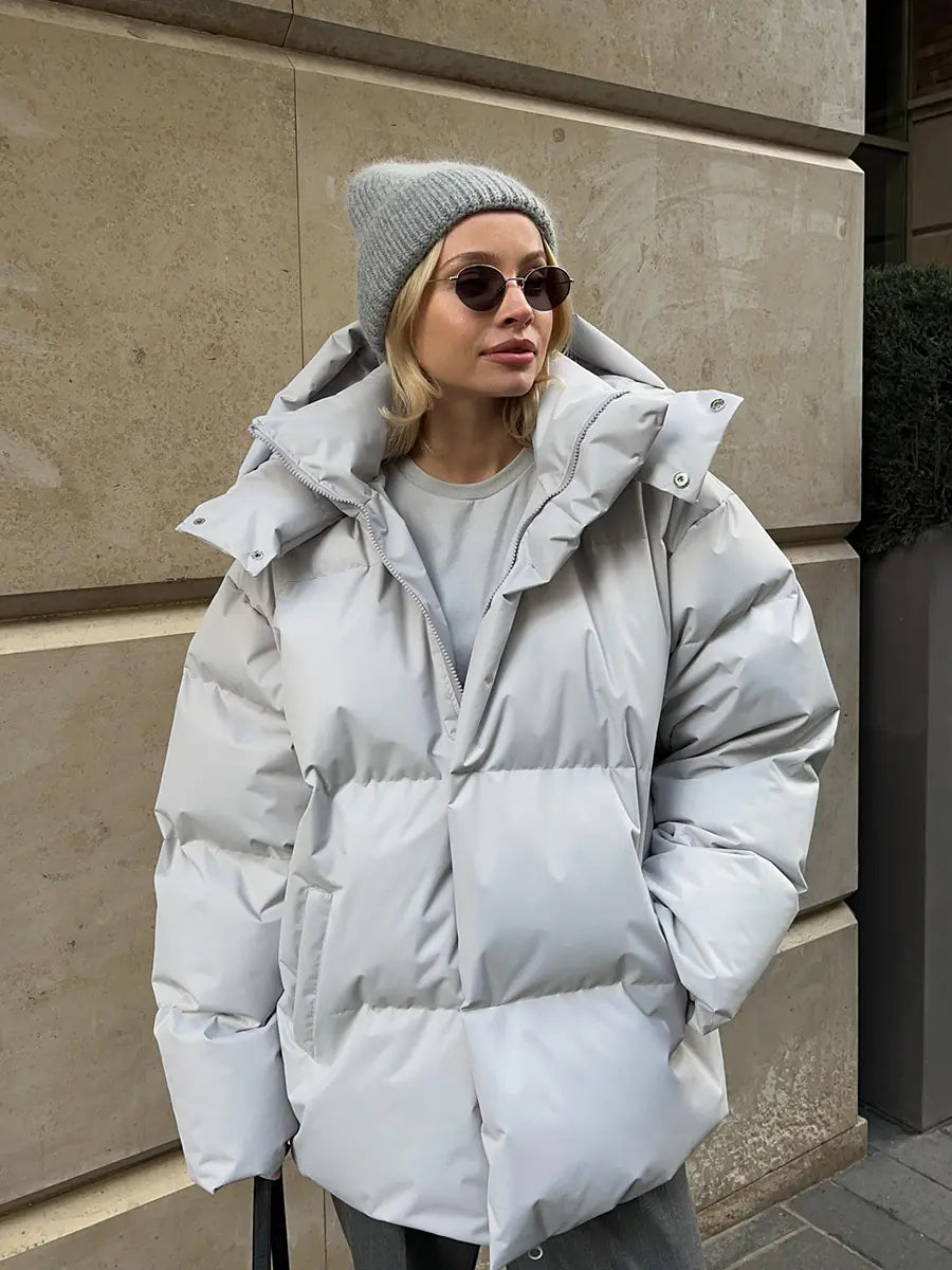 Oversized Cotton Jacket for Women - Fall/Winter 2023