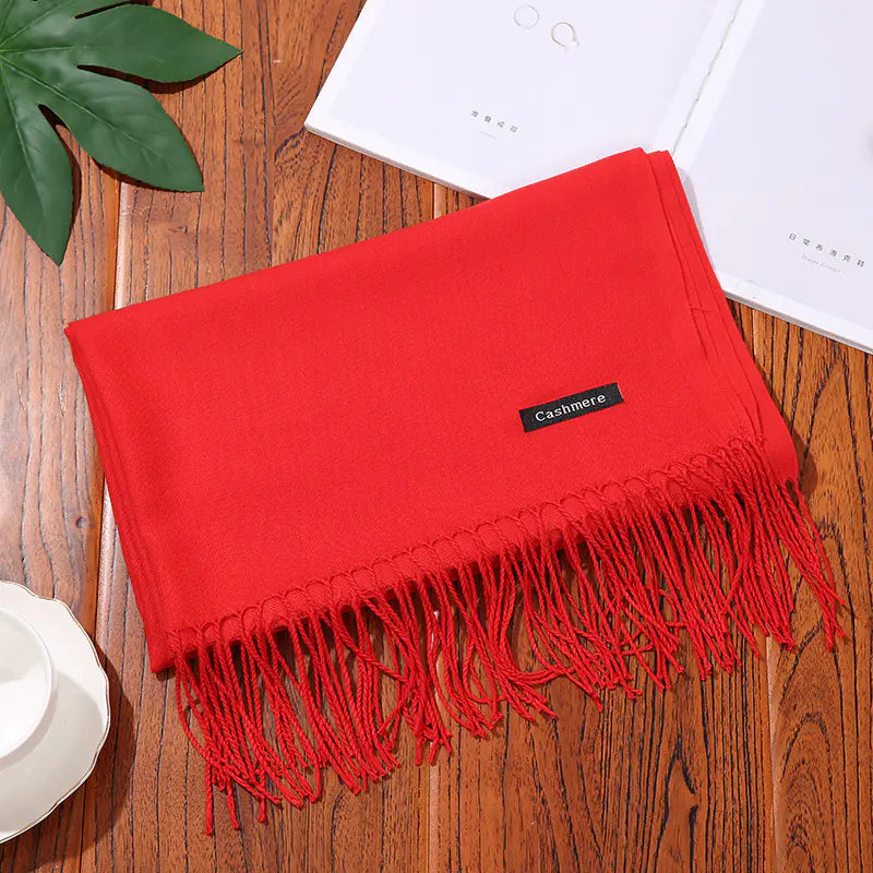 Thick Warm Women's Cashmere Feel Scarf for Autumn/Winter