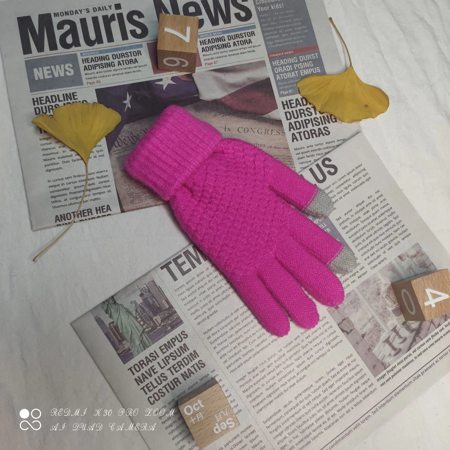 Women's Winter Touchscreen Knitted Thermal Gloves